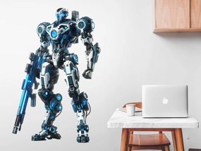 Ultra robot textilní prelepiteľná nálepka na stenu hárok 31 x 47 cm