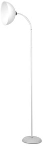 Stojacia lampa Zack, 1x biele PVC tienidlo, w