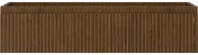 Mexen Rivel, kúpeľňová skrinka 100 cm, 1 zásuvka, drážkovaná, orech, 91A20-10023-1-BF86