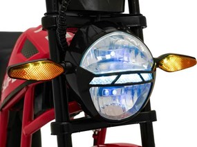 Elektrická motorka SUPERMOTO červená