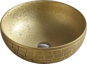 Mexen BRIANA UMÝVADLO, 40x40 CM, zlatá, 22064052