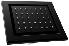 Mexen - podmietková sprchová tryska, štvorcová, 130x120 mm, čierna, 79365-70