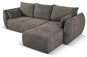 Sivá rohová pohovka (pravý roh) Matera – Cosmopolitan Design