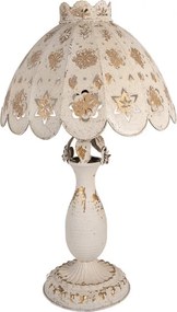 Béžová antik kovová lampa Camille - Ø 41*69 cm E27/ma* 1*60W