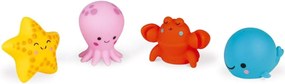 Morské zvieratká - hračka do vody - 4 ks