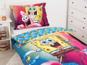 Jerry Fabrics Bavlnené obliečky 140x200 + 70x90 cm - Sponge Bob