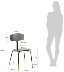 stolička Norfort 82 × 49 × 43 cm LA FORMA