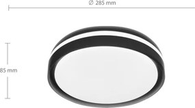 Brilagi - LED stropné svietidlo NAOMI LED/24W/230V pr. 28,5 cm čierne