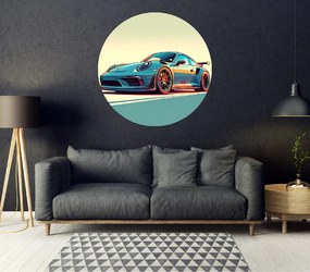 PIPPER. Porsche 911 - textilná nálepka na stenu Veľkosť: 60 cm