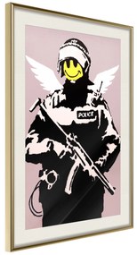 Artgeist Plagát - Policeman [Poster] Veľkosť: 30x45, Verzia: Zlatý rám s passe-partout