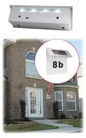 LED solárne domové číslo 600 mAh