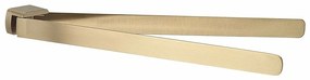 GEDY PI2388 Pirenei dvojitý držiak uterákov otočný 35 cm, zlatá mat