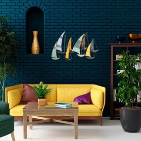 Nástěnná kovová dekorace Yavuz vícebarevná