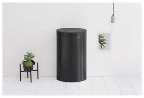 Matne čierny dotykový oceľový odpadkový kôš 40 l Touch Bin – Brabantia