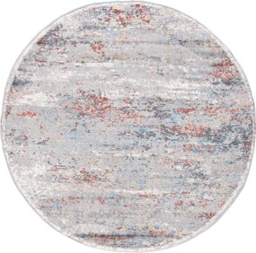 TA Koberec G509C WHITE/SALMON PORTLAND KOLO Biely Okrúhly Rozmer: 100x100 cm