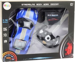 LEAN Toys Diaľkovo ovládané auto RC v mierke 1:16, modré svetlá