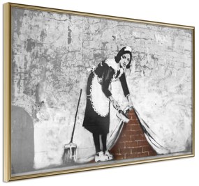 Artgeist Plagát - Maid [Poster] Veľkosť: 30x20, Verzia: Čierny rám s passe-partout