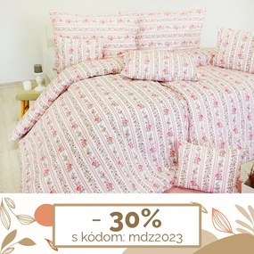 Obliečky bavlnené Marína ružové EMI: Štandardný set jednolôžko obsahuje 1x 140x200 + 1x 70x90