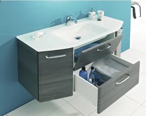 Kúpeľňová skrinka pod umývadlo Pelipal Alika grafit 111x51,5x48 cm