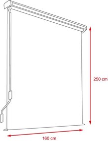 Zvislá markíza Avenberg TACOMA šírka 160 cm - Béžová