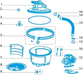 Marimex | Veko filtr. nádoby Prostar - komplet | 10604158
