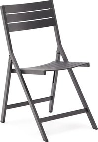 Čierna kovová záhradná stolička Torreta – Kave Home