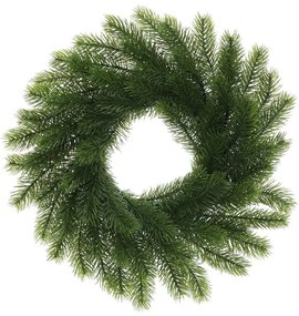 Umelý smrekový veniec, pr. 30 cm, zelená