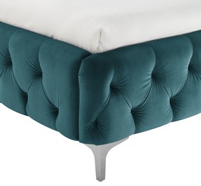 Posteľ Modern Baroko 180x200cm pacific blue velvet