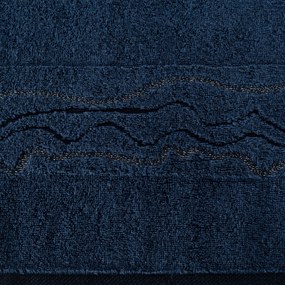 BAVLNENÝ UTERÁK KARIN 70X140 CM TMAVOMODRÁ