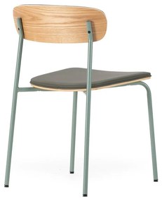 Tmavozelené čalúnené stohovateľné jedálenské stoličky v súprave 2 ks Saula – Marckeric