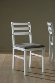 Jídelní set Alicante šedý/bílý