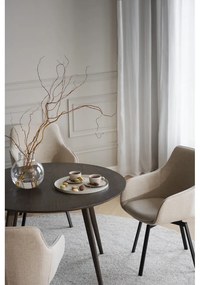 Béžové čalúnené jedálenské kreslá v súprave 2 ks Alison – Rowico