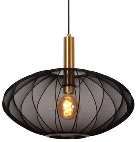 Lucide 03447/52/30 - Luster na lanku CORINA 1xE27/40W/230V pr. 50 cm čierna
