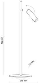 LED Stolná lampa LAGOS 1xG9/6W/230V 4000K čierna/zlatá