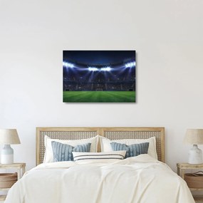 Sklenený obraz - Futbalový štadión (70x50 cm)