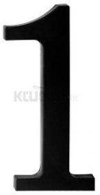 domove číslo 175mm čierne "1"