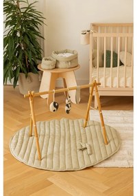 Zelená krémová detská hracia podložka Bamboo Leaf – Lorena Canals