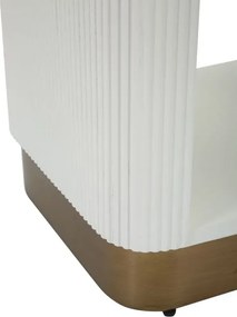 Nočný stolík Tolosa 48 cm biely/jaseň