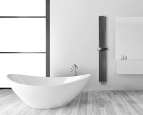 Ridea Ridea, OTHELLO MONO SLIM vykurovacie teleso hliníkové 300x1890mm, čierna mat, 2301189030SN