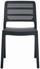 AKCIA Čierna plastová stolička PAGI II. akosť