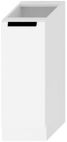 Kuchynská skrinka Denis d30 cargo + kôš biely satén mat