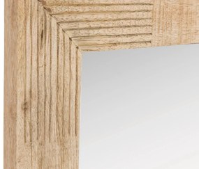 furniture-nabytek.cz - Masívne kúpeľňové zrkadlo Laos z mangového dreva, lakované, prírodné – 147×70 cm