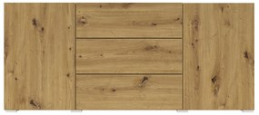 Komoda Avernic Typ 26 (čierna + dub artisan). Vlastná spoľahlivá doprava až k Vám domov. 1042059