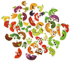 KIK Ovocné/zeleninové plechové puzzle 25 puzzle