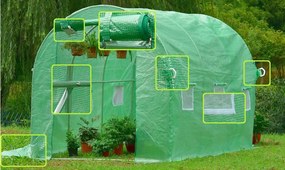 Záhradný fóliovník 2 m x 3,5 m