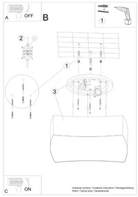 Stropné svietidlo Square, 1x biele plastové tienidlo, (biely plast)