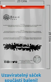 Brain Tree Puzzle Ružovo prestreté 1000 dielikov