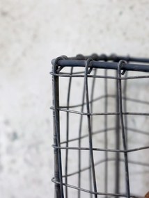 Zinkový antik drôtený košík Fil de fer Basket M - 26*10*20cm