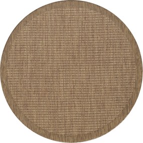 Ayyildiz, Kusový koberec Giza 1410 Brown kruh, 160x160 (priemer) kruh, hnedá, chodba / predsieň