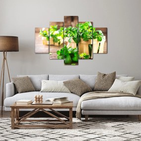 Obraz čerstvej mäty (150x105 cm)